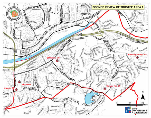 Trustee Area 1 Map